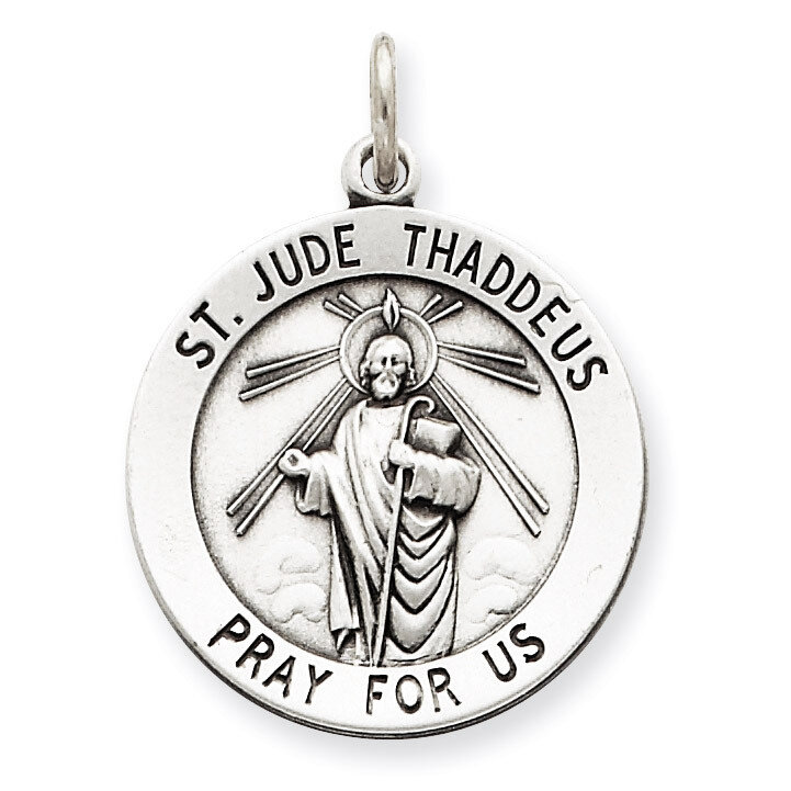 Saint Jude Thaddeus Medal Sterling Silver QC3601, MPN: QC3601, 883957532431