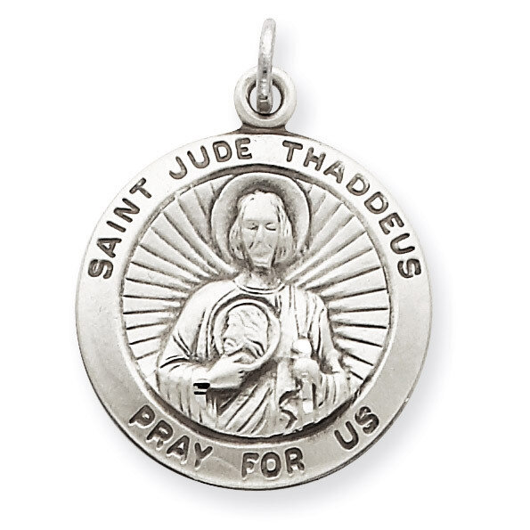 Saint Jude Thaddeus Medal Sterling Silver QC3603, MPN: QC3603, 886774108599