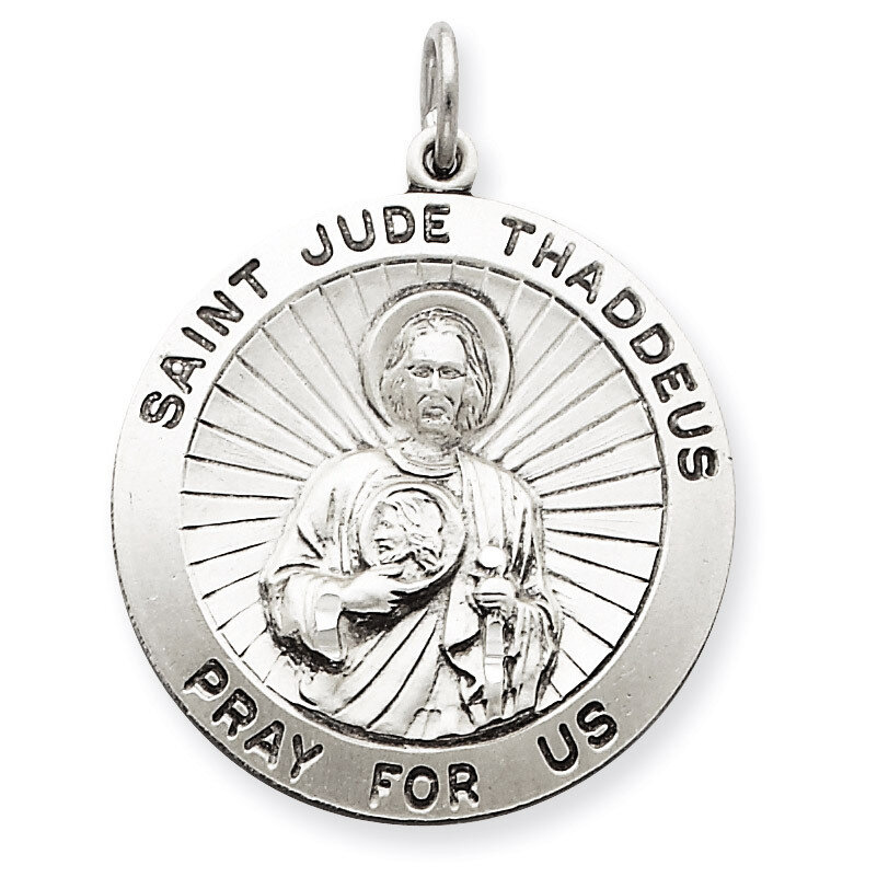 Saint Jude Thaddeus Medal Sterling Silver QC3604, MPN: QC3604, 886774108605