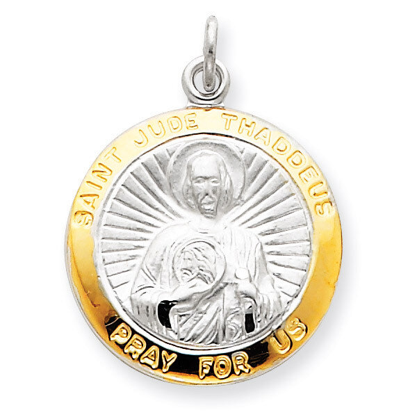 Saint Jude Thaddeus Medal Sterling Silver QC3605
