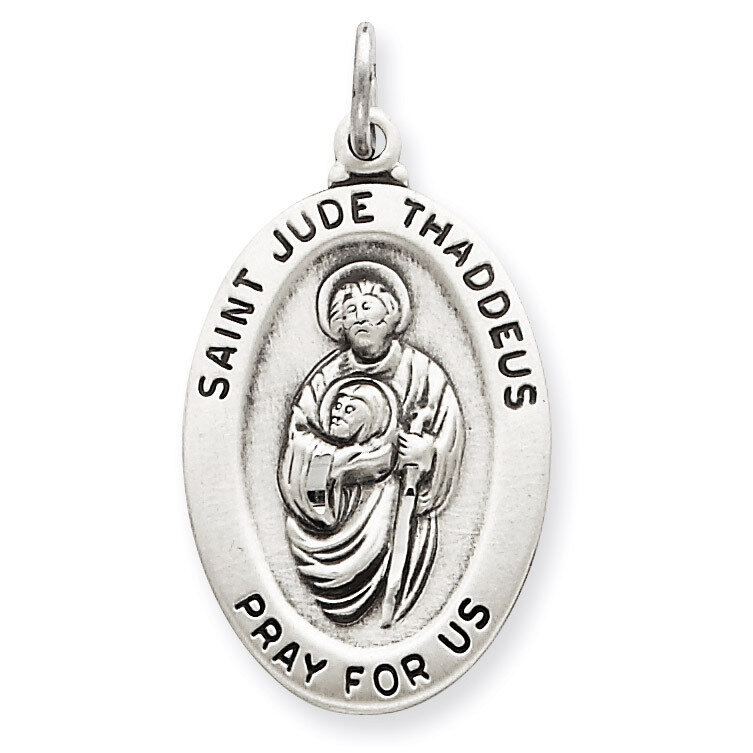 Saint Jude Thaddeus Medal Sterling Silver QC3606, MPN: QC3606, 883957283319