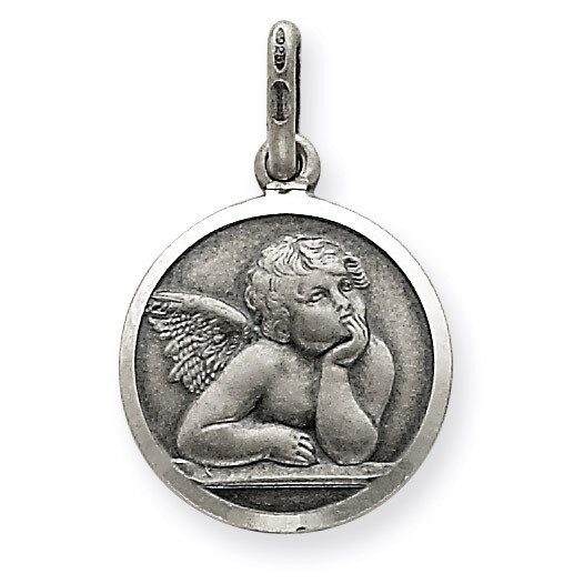 Raphael Angel Charm Antiqued Sterling Silver QC3634, MPN: QC3634, 883957278919