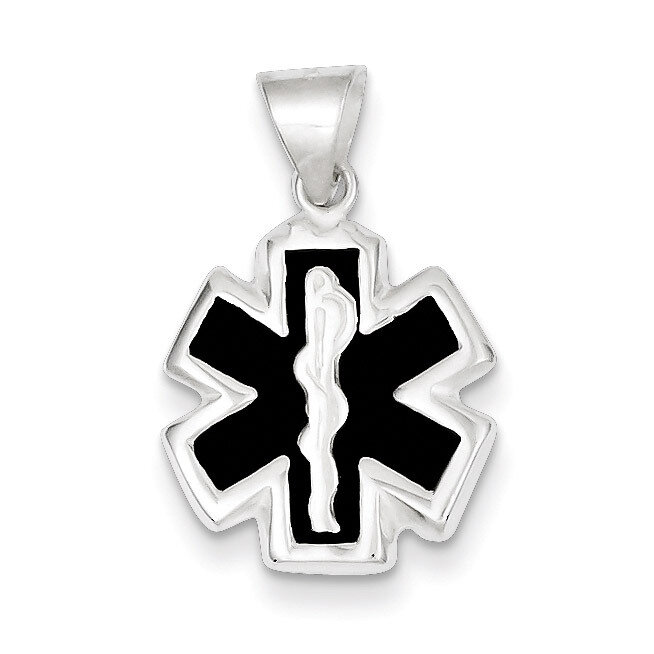 Medical Charm Sterling Silver Enameled QC3754, MPN: QC3754, 883957849508