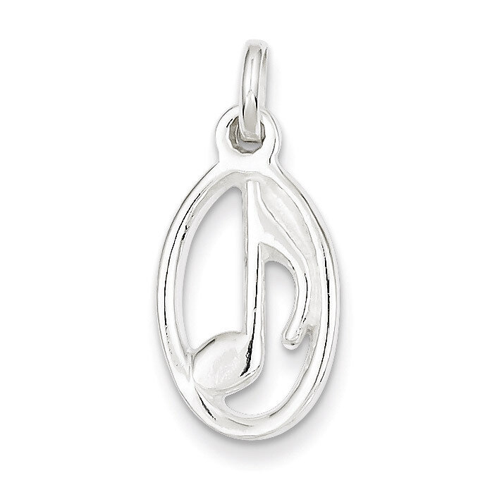 Music Note Charm Sterling Silver QC3764, MPN: QC3764, 883957908519