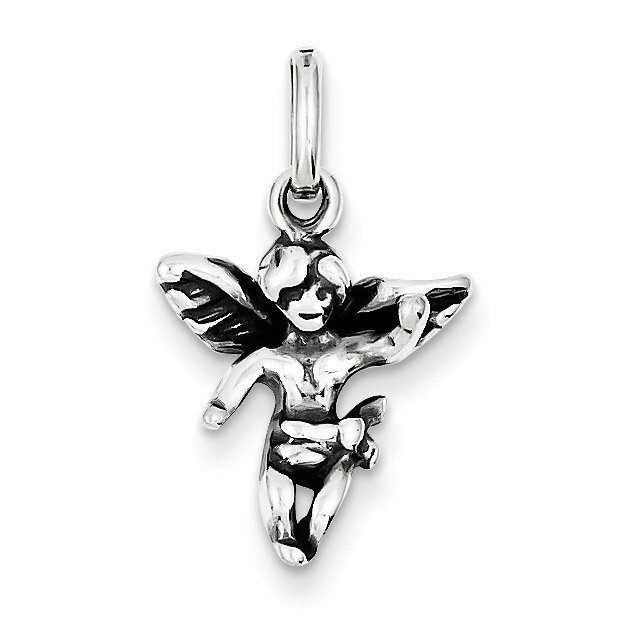 Angel Charm Antiqued Sterling Silver QC3815, MPN: QC3815, 883957908656