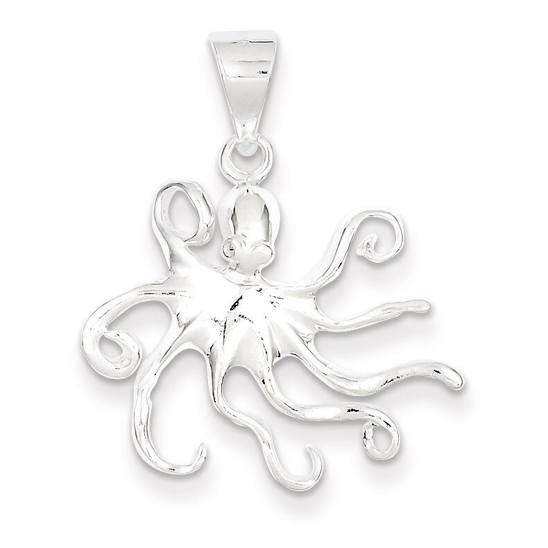 Octopus Charm Sterling Silver QC4037, MPN: QC4037, 883957909189