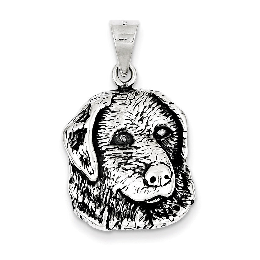 Dog Charm Antiqued Sterling Silver QC4089, MPN: QC4089, 883957909479