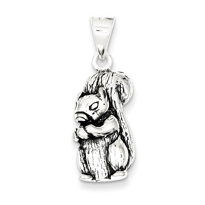 Squirrel Charm Antiqued Sterling Silver QC4105, MPN: QC4105, 883957909622
