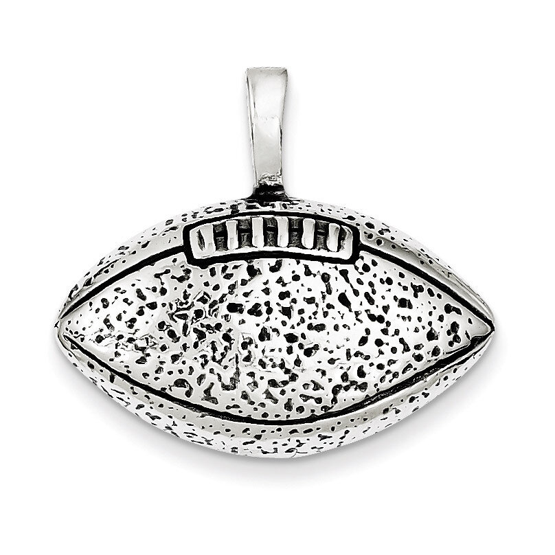 Football Pendant Antiqued Sterling Silver QC4135, MPN: QC4135, 883957909752