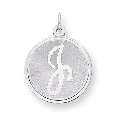 Brocaded Initial J Charm Sterling Silver QC4162J, MPN: QC4162J, 883957501079
