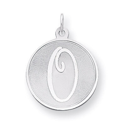 Brocaded Initial O Charm Sterling Silver QC4162O, MPN: QC4162O, 883957354750