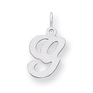 Stamped Initial G Charm Sterling Silver QC4163G, MPN: QC4163G, 883957133669