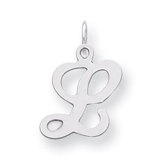 Stamped Initial L Charm Sterling Silver QC4163L, MPN: QC4163L, 883957133713