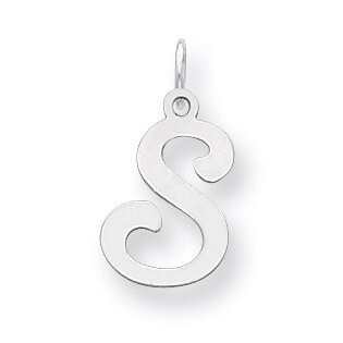 Stamped Initial S Charm Sterling Silver QC4163S, MPN: QC4163S, 883957134246