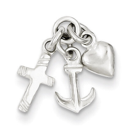 Faith, Hope &amp; Charity Charm Sterling Silver QC4250, MPN: QC4250, 883957910529