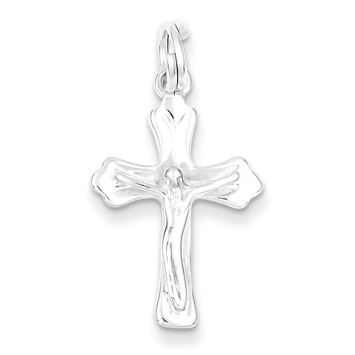 Crucifix Charm Sterling Silver QC4371, MPN: QC4371, 723252104356