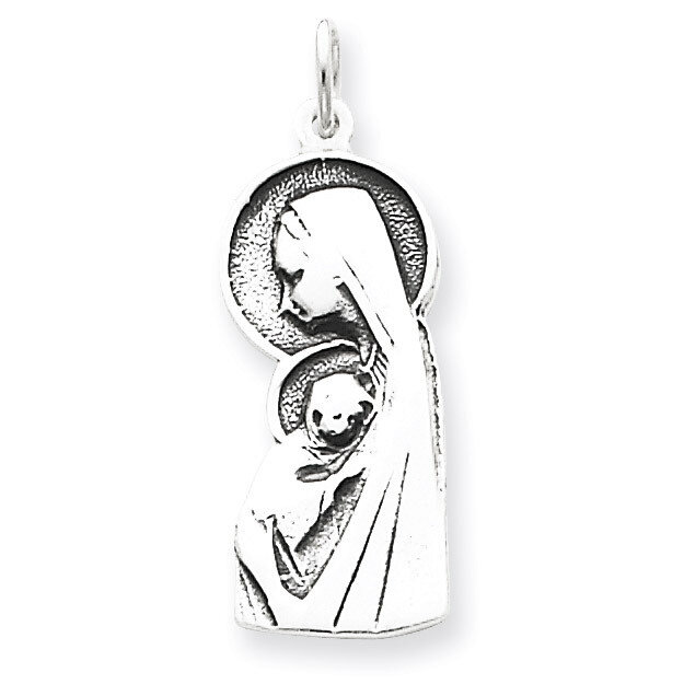 Blessed Mary &amp; Child Jesus Charm Sterling Silver QC4385, MPN: QC4385, 883957910949