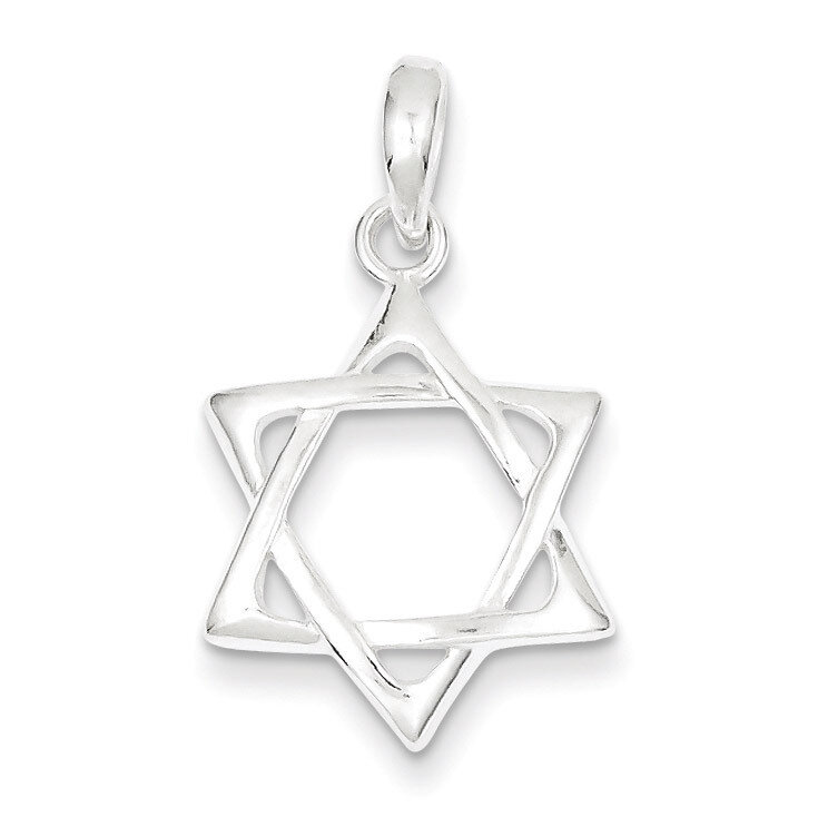Star of David Pendant Sterling Silver QC4437, MPN: QC4437, 883957911038
