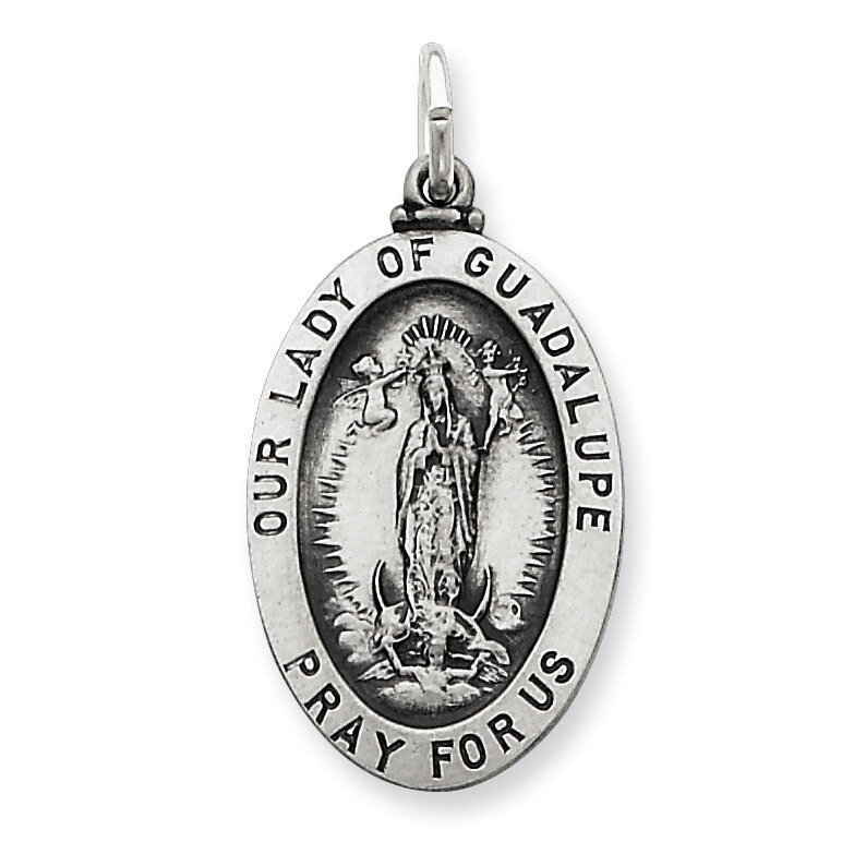 Our Lady Of Guadalupe Medal Sterling Silver QC455, MPN: QC455, 883957570815