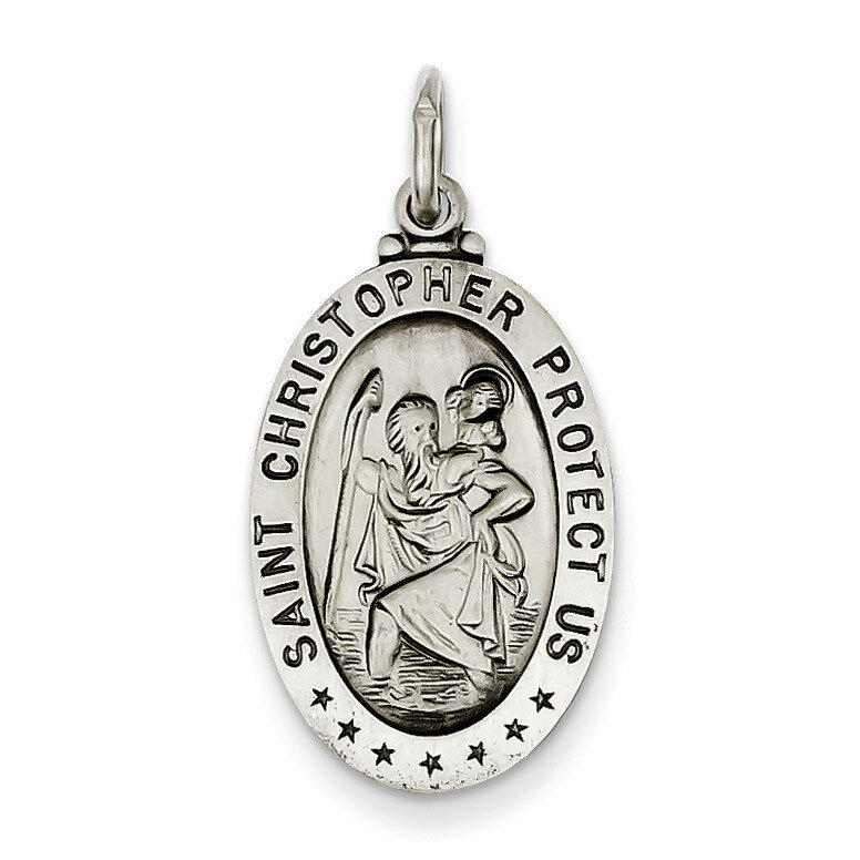 Saint Christopher Medal Sterling Silver QC456