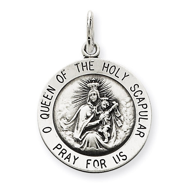 Queen of the Holy Scapular Medal Sterling Silver QC459, MPN: QC459, 191101182198