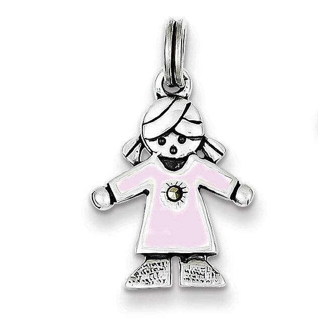 Girl Charm Sterling Silver QC4631, MPN: QC4631, 723252295269