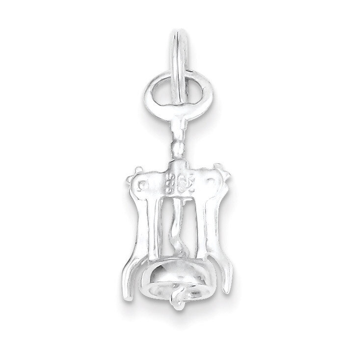 Wine Bottle Opener Charm Sterling Silver QC4696, MPN: QC4696, 723252246698