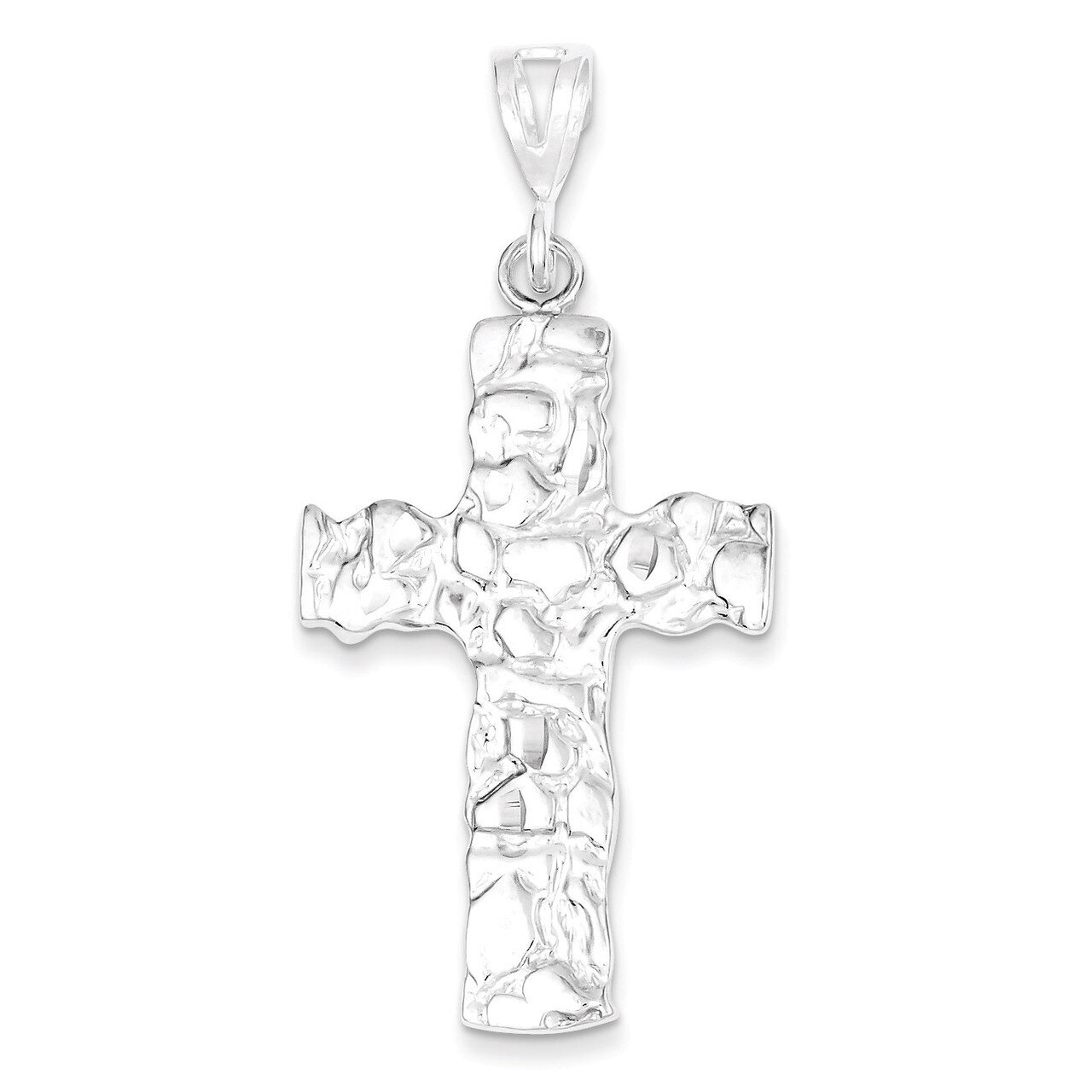 Nugget Cross Pendant Sterling Silver QC472, MPN: QC472, 883957911427