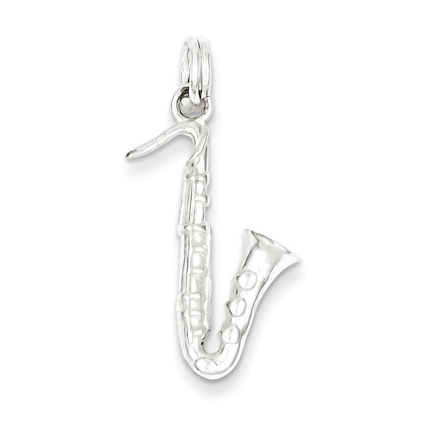 Saxophone Charm Sterling Silver QC4765, MPN: QC4765, 723252100570