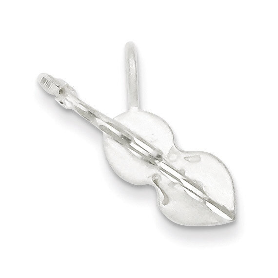 Violin Pendant Diamond-cut Sterling Silver QC4767, MPN: QC4767, 883957578965