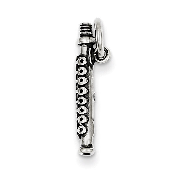 Antique Flute Charm Sterling Silver QC4769, MPN: QC4769, 883957911588