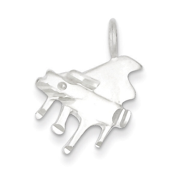 Grand Piano Pendant Diamond-cut Sterling Silver QC4777, MPN: QC4777, 883957572840