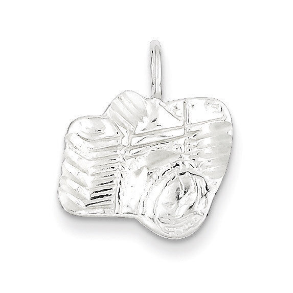 Camera Charm Diamond-cut Sterling Silver QC4784, MPN: QC4784, 883957567228