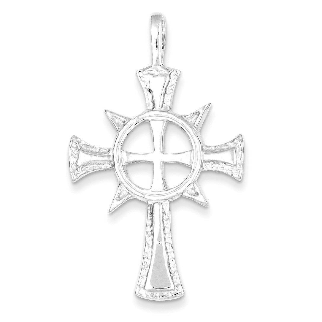 Iona Cross Pendant Sterling Silver QC482