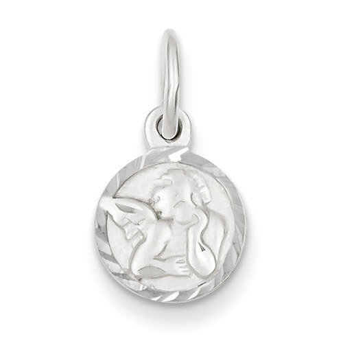 Cherub Disk Charm Sterling Silver QC4826, MPN: QC4826, 191101182297