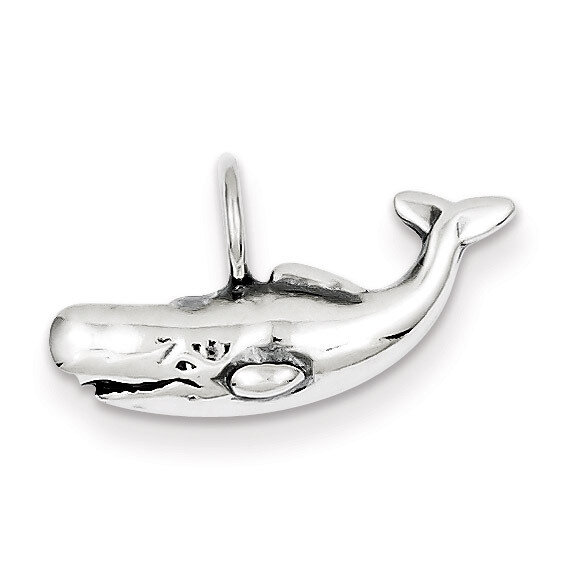 Blue Whale Pendant Antiqued Sterling Silver QC4867, MPN: QC4867, 883957568164