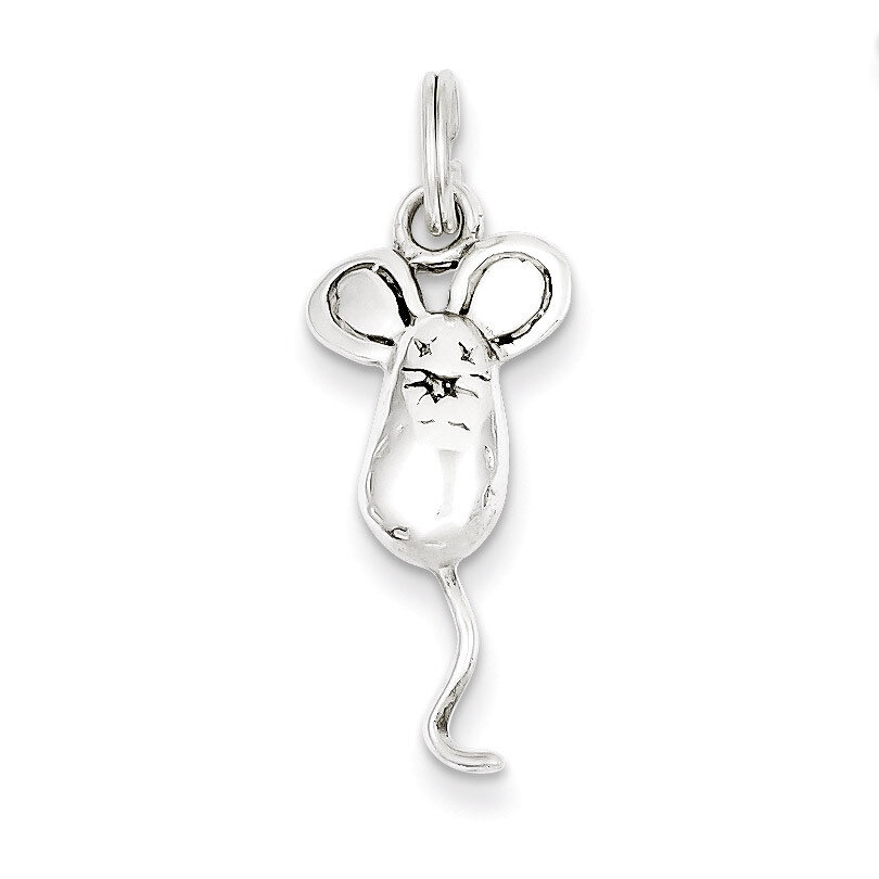 Mouse Charm Sterling Silver QC4893, MPN: QC4893, 723252375121