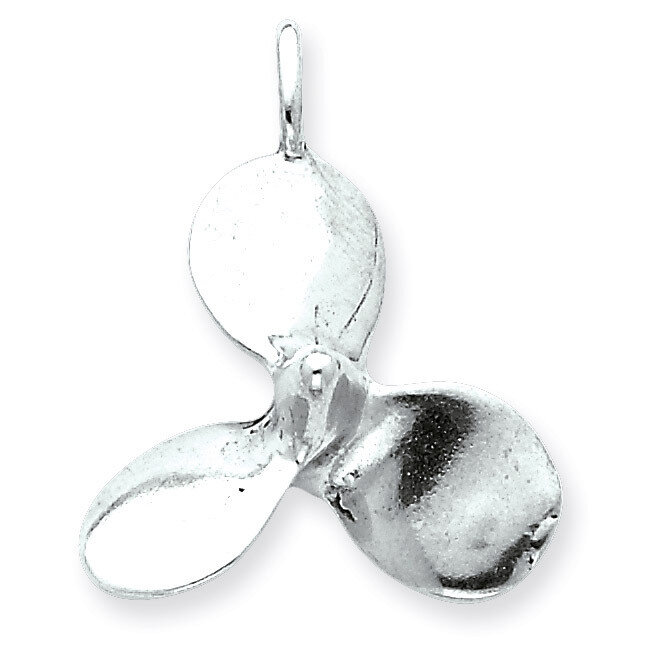 3D Antiqued Large Boat Propeller Charm Sterling Silver QC4980, MPN: QC4980, 886774201832