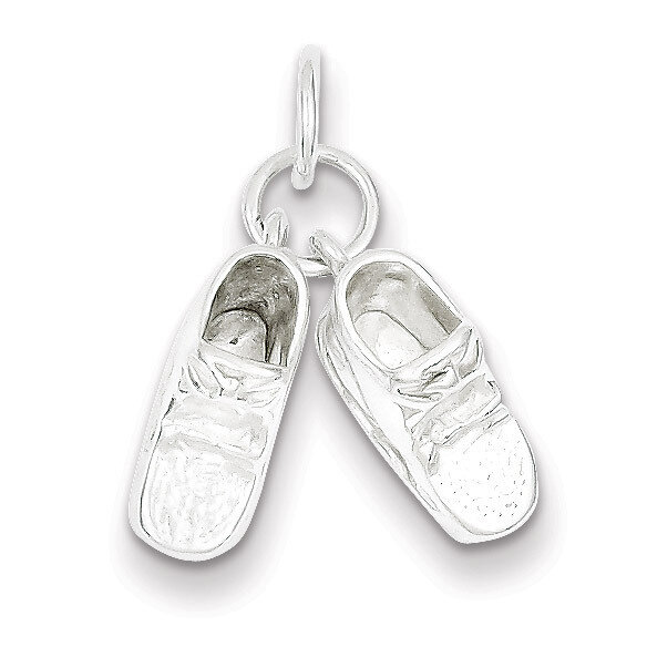 Baby Shoes Charm Sterling Silver QC5