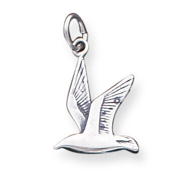 Seagull Charm Antiqued Sterling Silver QC5011