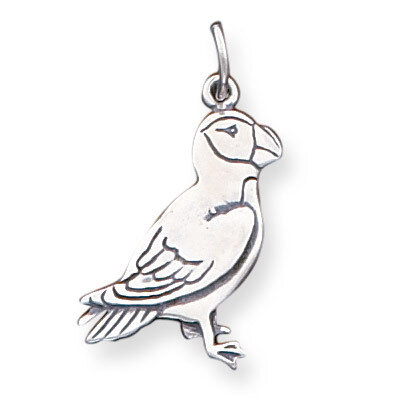Puffin Charm Antiqued Sterling Silver QC5012