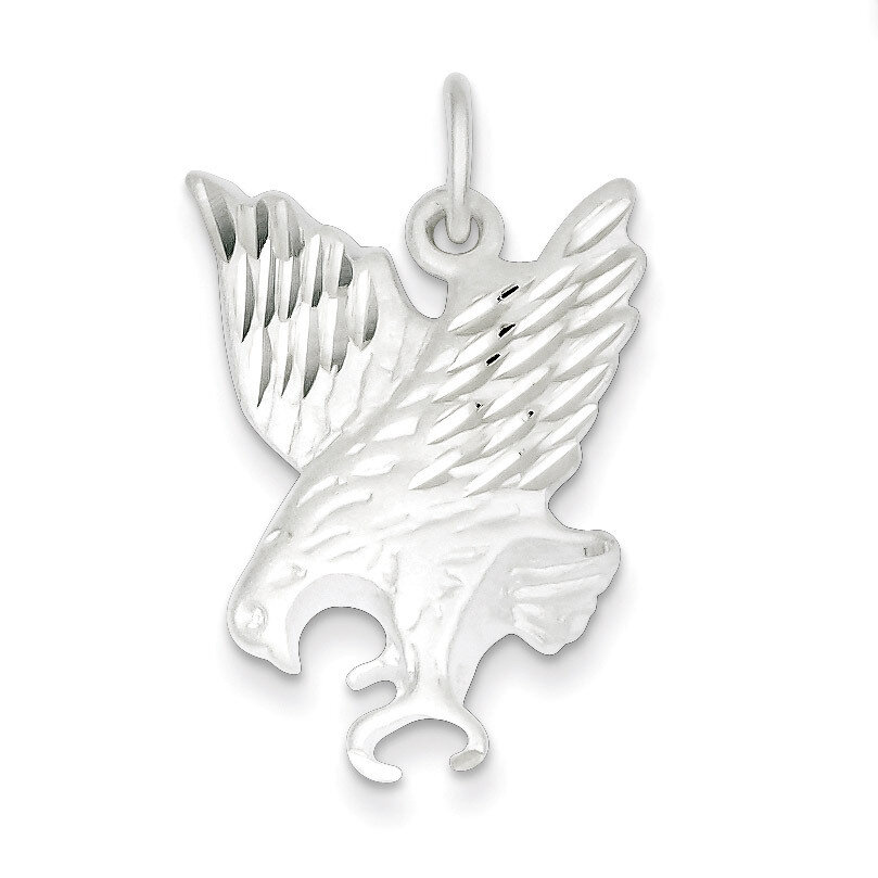 Eagle Charm Diamond-cut Sterling Silver QC5026, MPN: QC5026, 883957495842