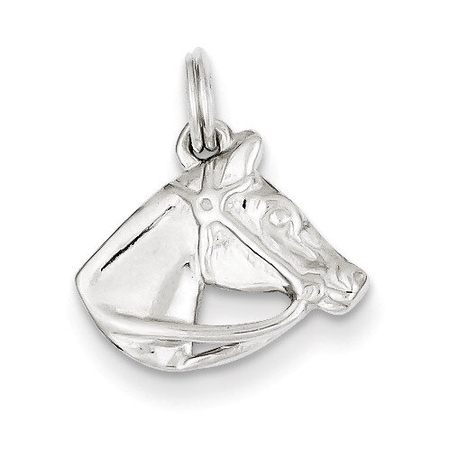 Horse Head with Bridle Charm Sterling Silver QC5041