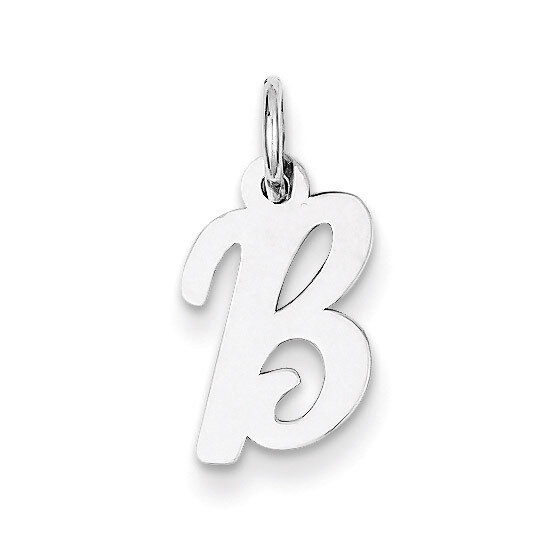Script Initial B Charm Sterling Silver QC5080B, MPN: QC5080B, 883957576312