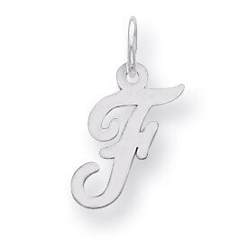 Script Initial F Charm Sterling Silver QC5080F, MPN: QC5080F, 883957539577
