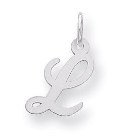 Script Initial L Charm Sterling Silver QC5080L, MPN: QC5080L, 883957550893