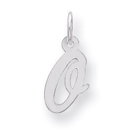 Script Initial O Charm Sterling Silver QC5080O, MPN: QC5080O, 883957458830