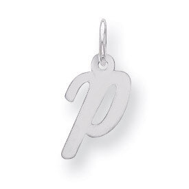 Script Initial P Charm Sterling Silver QC5080P, MPN: QC5080P, 883957577340