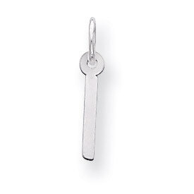 Slanted Block Initial I Charm Sterling Silver QC5081I, MPN: QC5081I, 191101531712