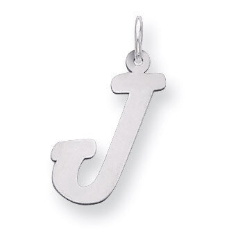 Script Initial J Charm Sterling Silver QC5084J, MPN: QC5084J, 883957031040
